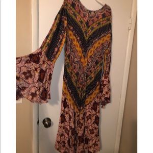 Boho bell sleeve duster